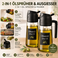 Olivenöl-Sprühflasche aus Kunststoff – 2-in-1 Sprüher & Gießer